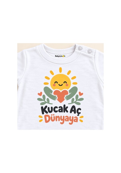 Babylimon Kucak Aç Dünyaya Beyaz Kısa Kollu Çıtçıtlı Bebek Zıbını Beyaz - Kucak Aç Dünyaya - 928161955 Beyaz - Kucak Aç Dünyaya Babylimon Kucak Aç Dünyaya Beyaz Kısa Kollu Çıtçıtlı Bebek Zıbını Beyaz - Kucak Aç Dünyaya - 928161955 Beyaz - Kucak Aç Dünyaya