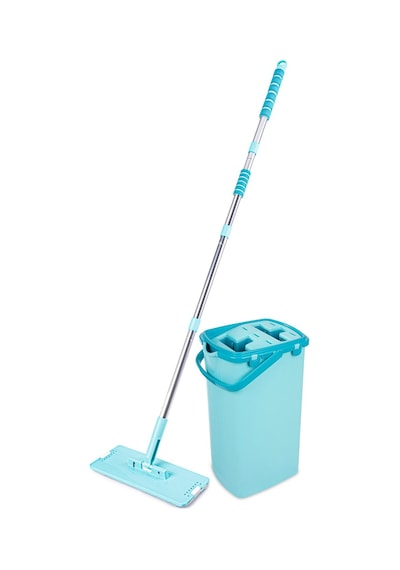 Omnipazar Flr-f0394 Sihirli Slim Tablet Mop Temizlik Kovası Turkuaz