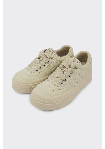 Derinet Günlük Comfort Taban Kadın Sneaker Vizon Vizon