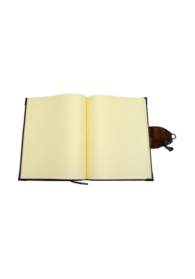 Deri Defter / Naturel - L