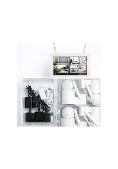 Onmi Dsm600 4 Kanal Nvr + 3mp 4 Kamera Full Color Mik. + 10" Lcd Wifi Set 11-03-01