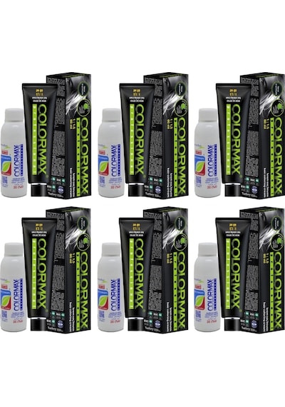 Colormax Sps994 Nouveau 2025/07.73 Açık Tütün Kahve 60 Ml 6 Adet Saç Boyası + 6 Adet 90 Ml Oksidan Set