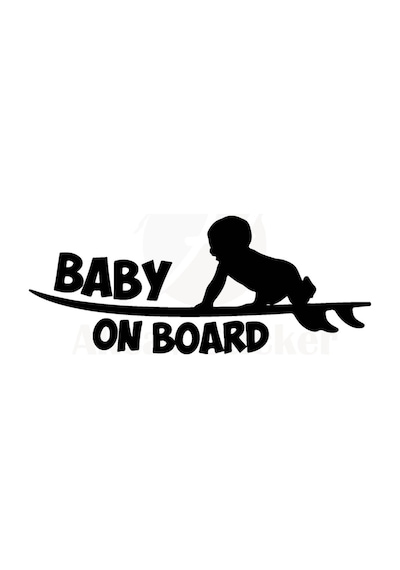 Arabada Bebek Var Oto Sticker 30 X 12 Cm