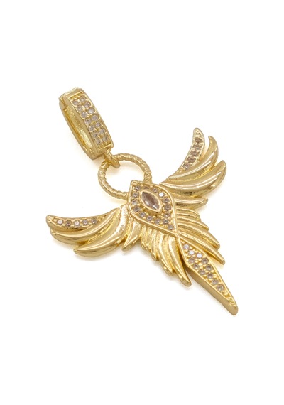 Ajda Charm Çelik Altın Kaplama Kadın Melek Model-chr-123 Gold