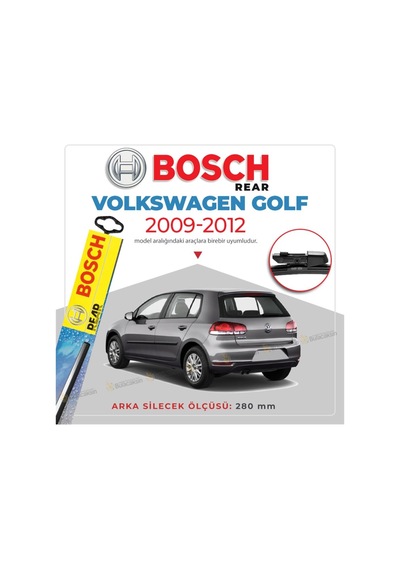 Bosch  Rear Volkswagen Golf 6 2009 - 2012 Arka Silecek - A282H