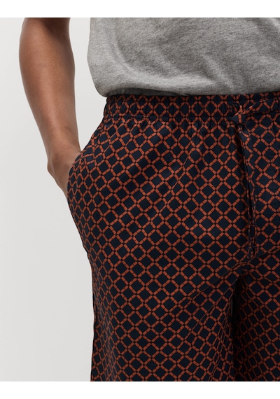 Marks & Spencer Geometrik Desenli Pijama Takımı T07000078 Gri