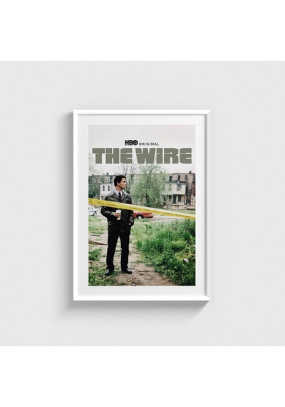 The Wire Dizi Posteri Tablo Çerçeveli Poster Duvar Dekorasyonu Beyaz Çerçeveli Tablo Beyaz Çerçeveli Tablo Dn11d433beyaz
