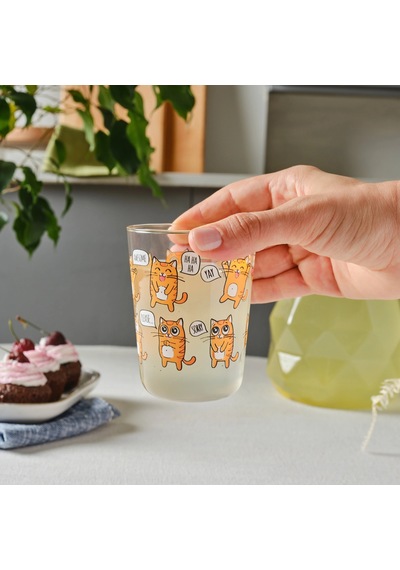 Emsan Kedi Çocuk Meşrubat Ve Su Bardağı 315 Ml Multicolor