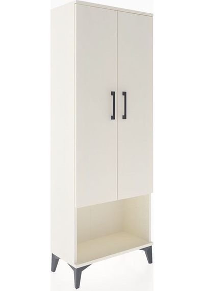 Arges Dolap 2 Raflı 2 Kapaklı Tek Askılı 60x30x163 Aytaşı-aytaşı Aytaşı