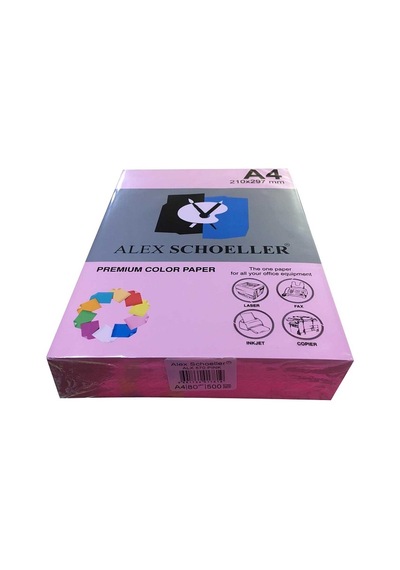 Alex Schoeller A4 Fotokopi Kağıdı 500 Lü Pembe 570