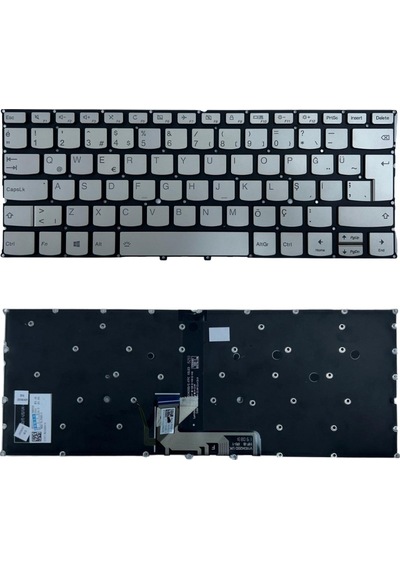 Lenovo Yoga 81q9007gtx Notebook Klavye Gümüş Tr Işıklı
