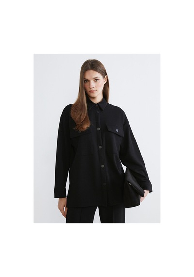 LC Waikiki Alıta Cıty Farkıyla Lcw Modest Siyah Parlak Dokulu Oversize Kadın Gömlek Tunik Siyah - 931522831 Siyah LC Waikiki Alıta Cıty Farkıyla Lcw Modest Siyah Parlak Dokulu Oversize Kadın Gömlek Tunik Siyah - 931522831 Siyah