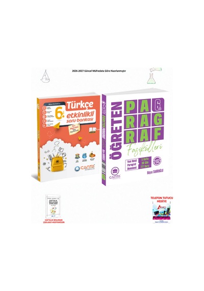 Çanta 6. Sınıf Türkçe Ve Paragraf 2 Kitap Seti