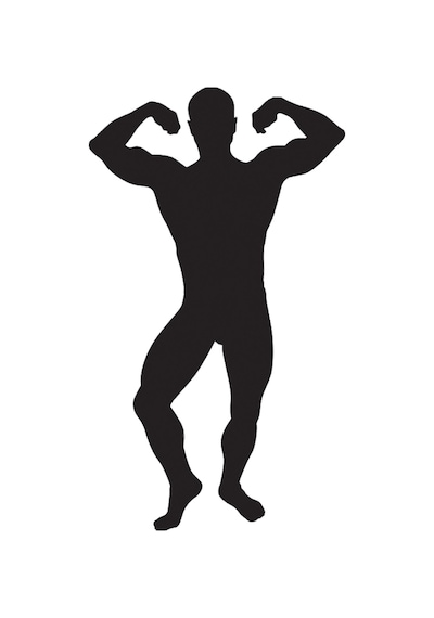 Body Gym Folyo Sticker Derstv1097 90 Cm Uzunluk Siyah