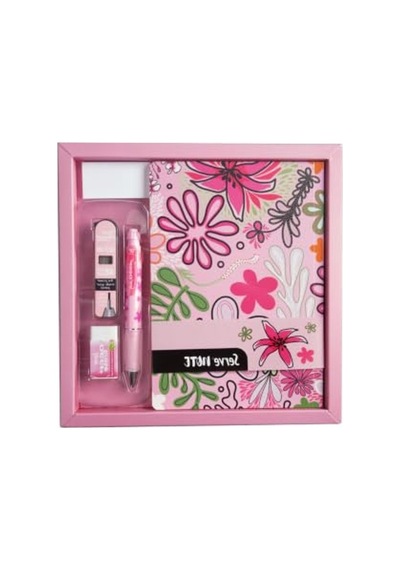 Desenli Pembe Defter Seti, Özel Kutuda Sunulmuş 124-Pembe