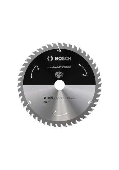Bosch SDW Daire Test. Bıç. 165x20 mm 48 D E/C - 2608837687