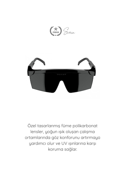 Koruyucugözlük Koruyucu Kaynak Gözlüğü Füme Polikarbonat Uv Korumalı İş Güvenliği Gözlüğü Darbe Day