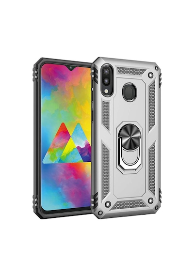Samsung Galaxy Uyumlu M20 Kilif Zirhli Standli Miknatisli Tank Kapak 392976535
