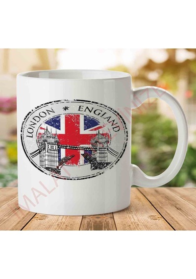 1-974 England London İki Tarafı Baskılı Kupa Bardak.jpg