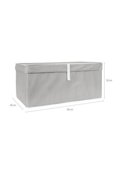 Çok Amaçlı Düzenleyici Kapaklı Sandık Tipi Kutu Hurç Organizer 3 Lü Set Gri, Mega 60 X 40 X 30 Çok Renkli