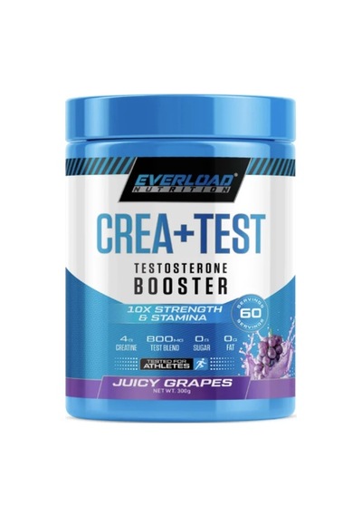 Everload Nutrition Crea+test Creatine Zinc Daa D3 Test Booster 300g