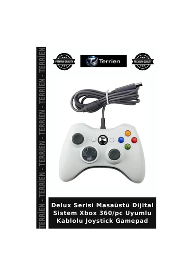 Delux Serisi Masaüstü Dijital Sistem Xbox 360/pc Uyumlu Kablolu Joystick Gamepad