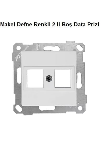 Makel Defne Renkli 2 Li Boş Data Prizi Çerçevesiz