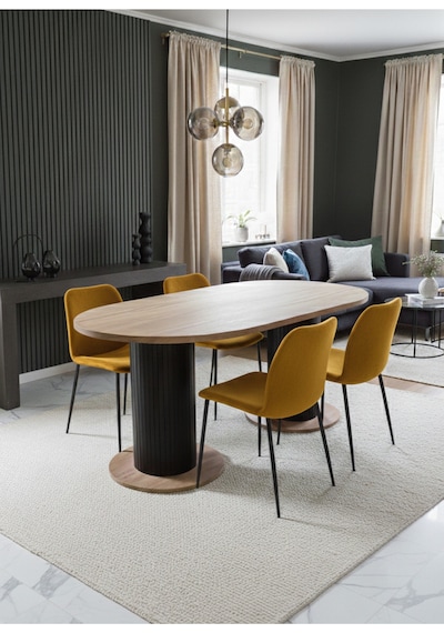 Oslo 180x90x74cm 36mm Kalın Kenarlı Oval Beyaz Sütunlu Yemek Masası Sandalye Yok Sadece Masadır Çok Renkli Oslo 180x90x74cm 36mm Kalın Kenarlı Oval Beyaz Sütunlu Yemek Masası Sandalye Yok Sadece Masadır Çok Renkli