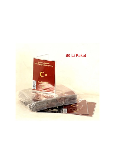 Toptan Pasaport Koruma Kabı Şeffa Su Geçirmez 50li Pkt.