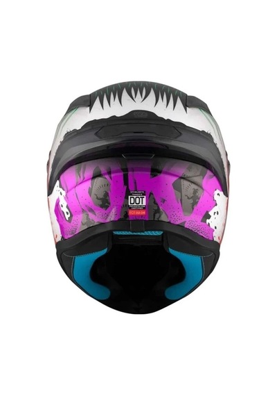Mt Targo S Joke A5 Gloss Kapalı Motosiklet Kaskı Grafik