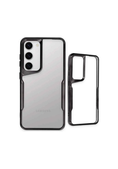 Samsung Galaxy S23 Kılıf Boyi Silikon Kapak - Siyah Çok Renkli