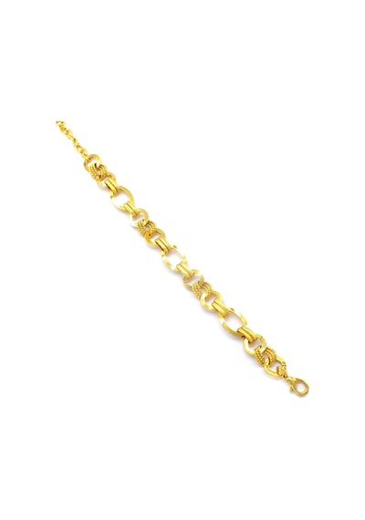 Bz Lazerli Samanyolu 22 Ayar Altın Kaplama Kadın Bileklik Blk-998
