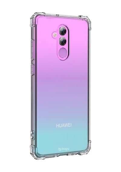 Blogy Mate 20 Lite İle Uyumlu Crystal Fit Kılıf Crystal Clear