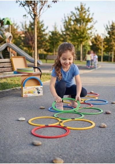 22 Parça Hopscotch Sek Sek Halkaları