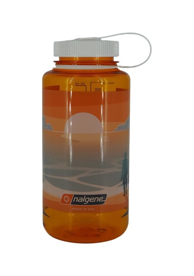 Nalgene Sustain 32 Oz Geniş Ağızlı Su Şişesi - Manzara Gün Batımı Çok Renkli
