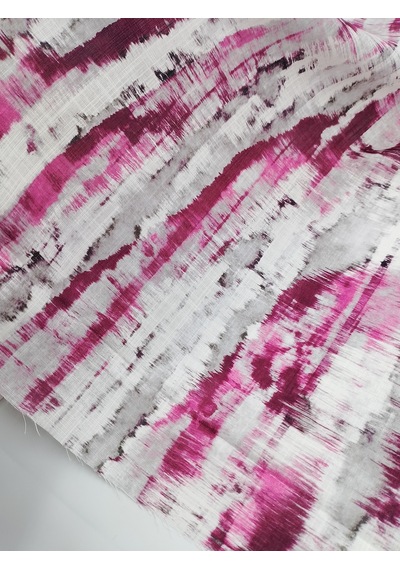 Bambu Keten Kumaş Pembe