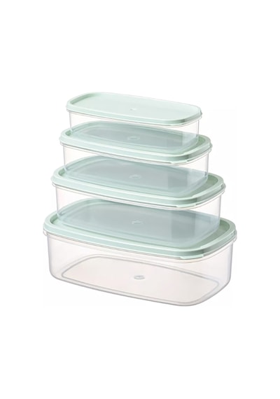 Leva House Saklama Kabı 4'lü Set 250 Ml, 500 Ml, 750 Ml, 1200 Ml Çok Renkli