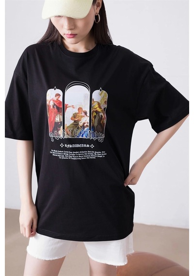 Startmore Unisex Point Of View Siyah Tshirt Siyah