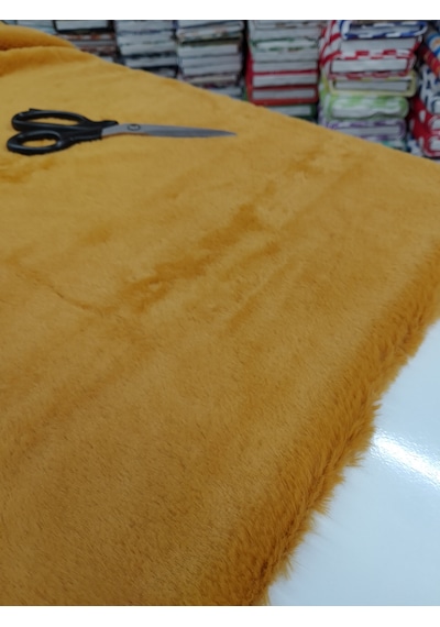 Toskana Peluş Kumaş Hardal Sarı