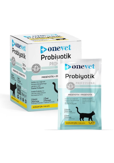 Onevet Probiyotik Saşe 30x1 Gr Kediler İçin Sindirim Desteği