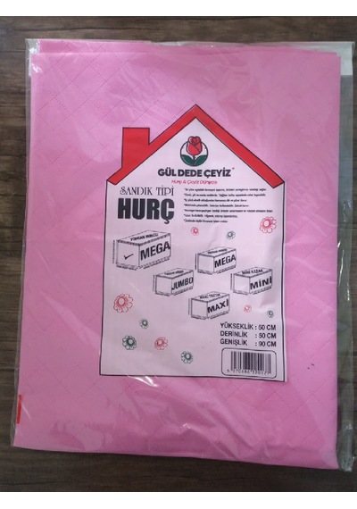 Yorgan Hurcu Sandık Tipi 90x50x50cm Pembe Renk Pembe
