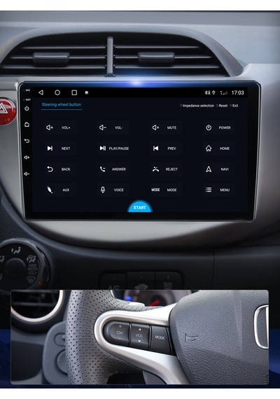 EXVOL Honda Jazz 2008 - 2014 Android 2/32 GB Multimedia 10'' HD IPS