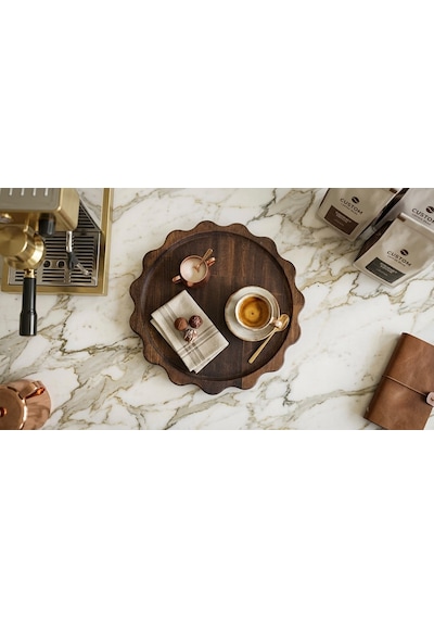 Fam Wood Art Büyük Boy Ahşap Sunumluk Ve Supla %100 Çam Kahverengi
