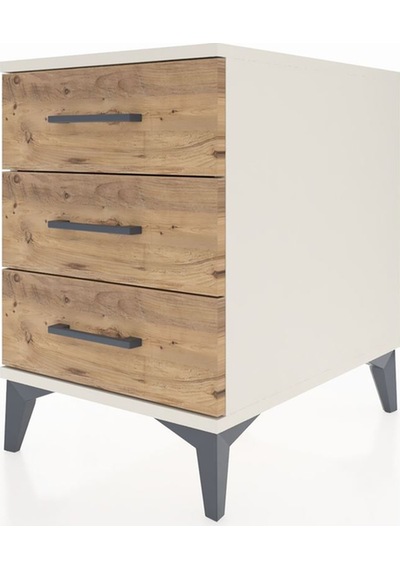 Kronos Komodin 3 Çekmeceli 44x59x64 Aytaşı-çam Aytaşı