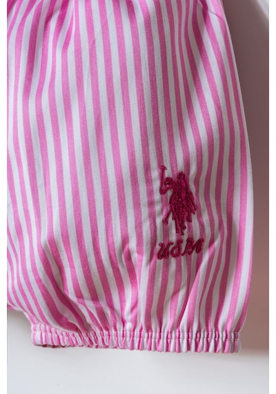 U.s. Polo Assn. Kız Bebek Pembe Şort Takım Usb3012-c-v1 Pembe