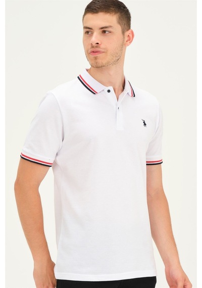 T8594 Dewberry Erkek T-shırt-beyaz Beyaz
