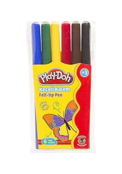 Play-Doh 6 Renk Keçeli Kalem Pvc 2Mm