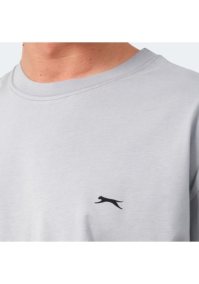 Slazenger KULANA Oversize Erkek Oversıze Gri Tişört
