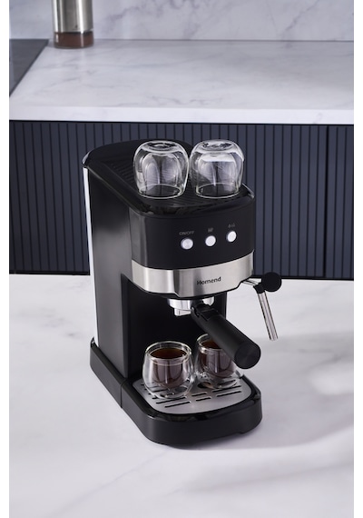 Homend Coffeebreak 5011H Süt Köpürtücülü, 15 Bar Basınçlı Espresso Makinesi, 1100W 1,2L