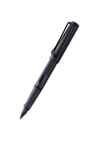 Lamy Safari Steel Black Dolma Kalem - Ef Uç 0e2-sb-ef Siyah